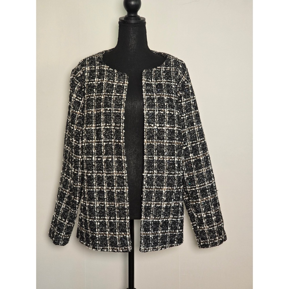 Cavalini Original Tweed Open-Front Jacket – Women's 1X